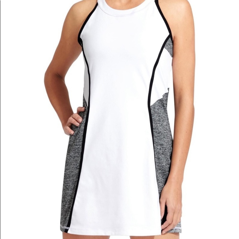 Tennis dress Athleta size XS white and gray